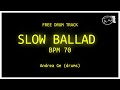 Slow Ballad FREE DRUM TRACK 70 bpm