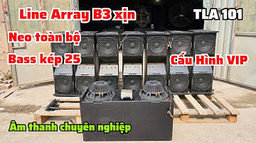 Hàng VIP 8 tay Line Array B3 bãi xịn bass 25 kép áp lực mạnh âm thanh sắc nét