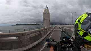 Honda CB500X Motorcycle riding GoPro Max 360 view #4