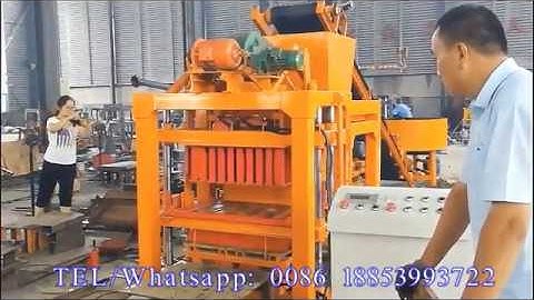 QT4-28 semi-automatic concrete cement paver block making machine