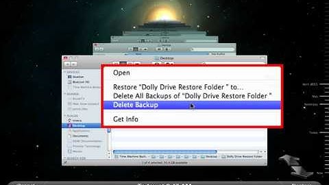 Dolly Drive Restore tutorial (For Legacy Time Machine Only)