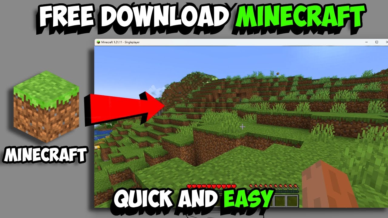 How to Download MINECRAFT FREE on PC (quick and easy)