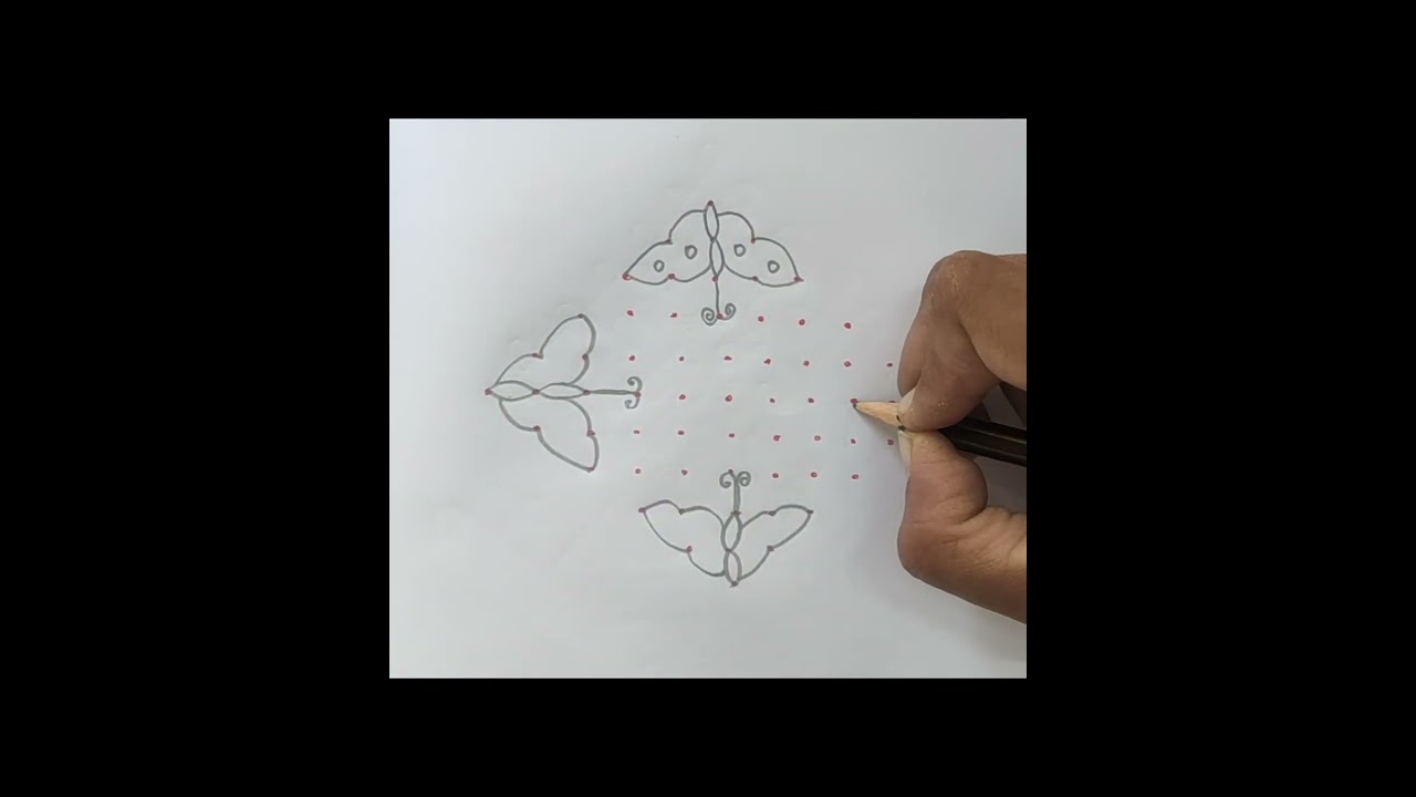 #11*1dots #chukkalamuggu #rangolidesign #kolamwithdots #trendingshorts #youtubeshorts #trending2025