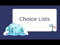 Customizing Your Choice Lists