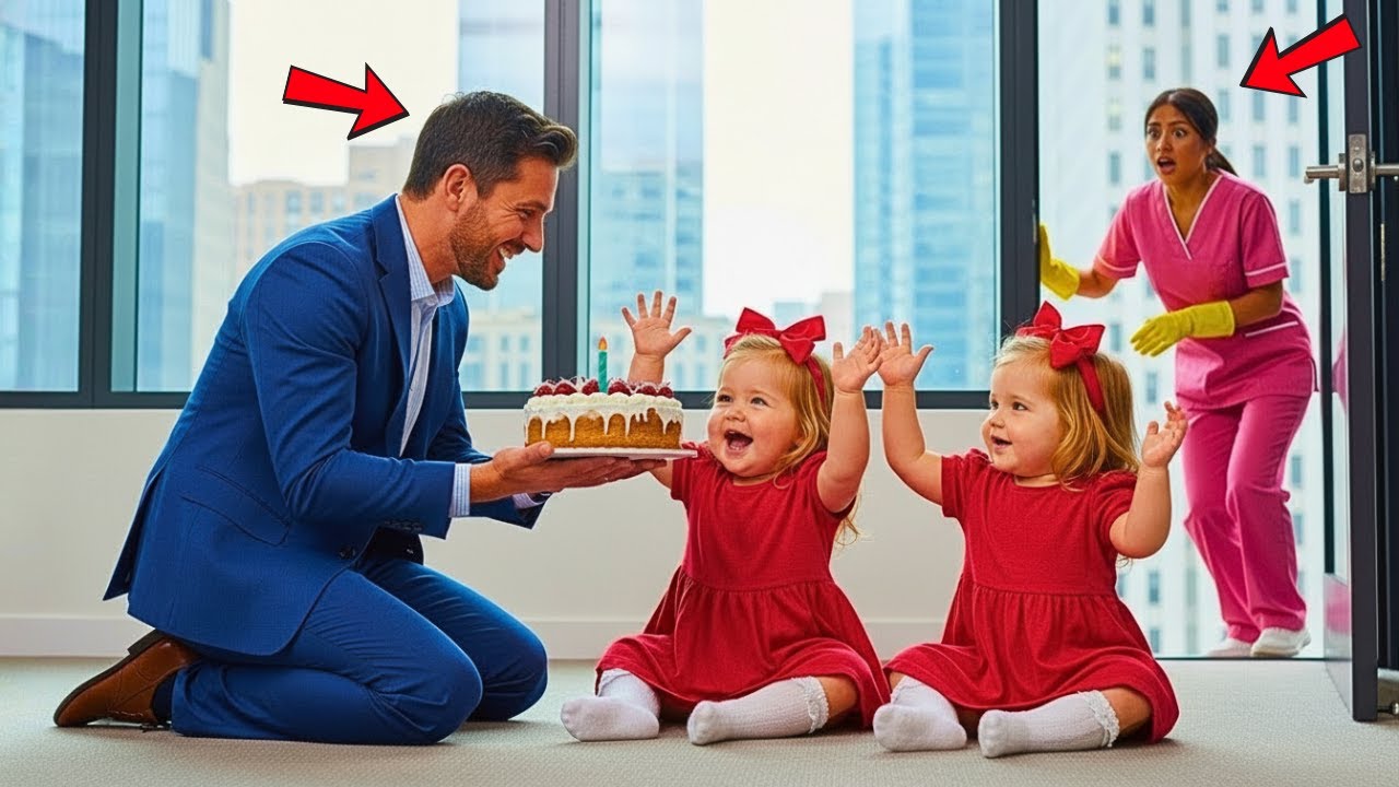 💥FAXINEIRA ESCONDE AS FILHAS ANIVERSARIANTES… MAS A REAÇÃO DO CHEFE MILIONÁRIO DEIXA TODOS CHOCADOS