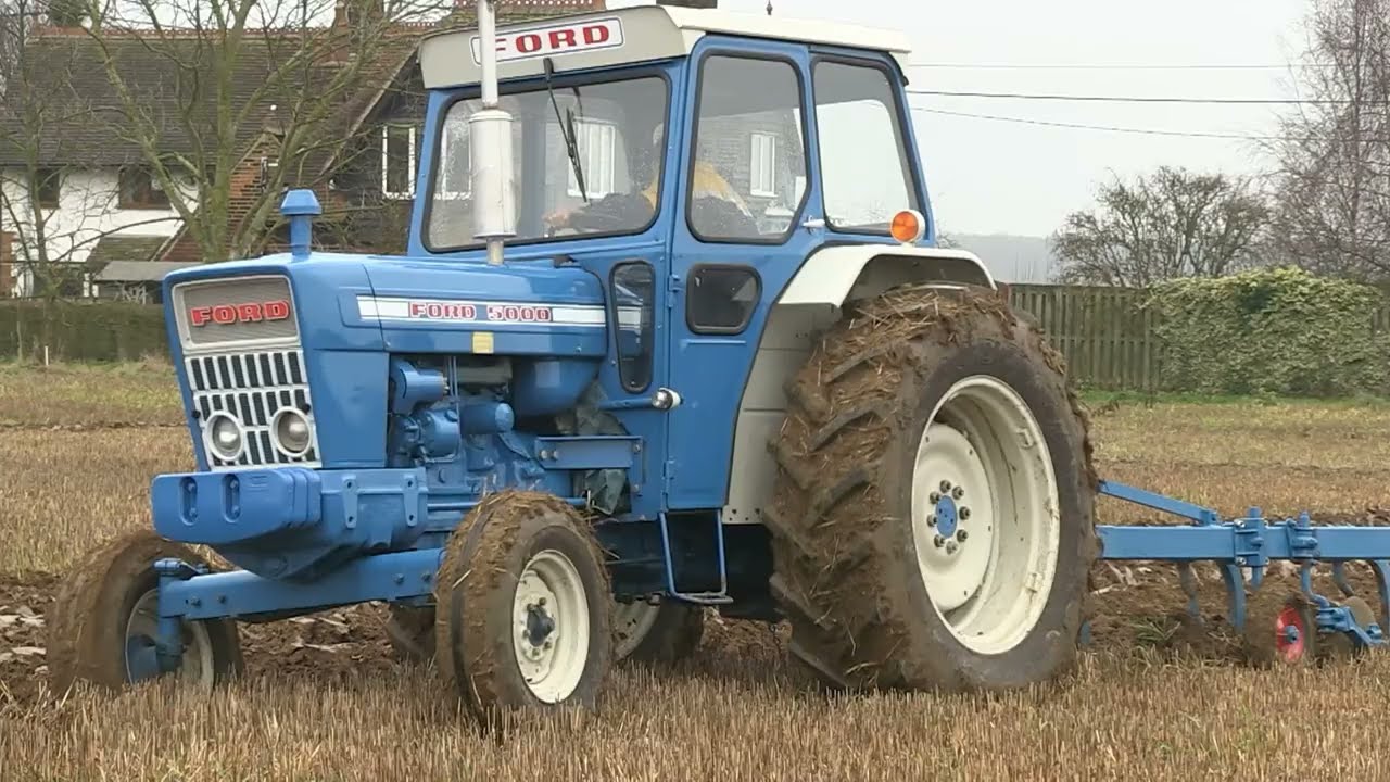FORD 5000 AND RANSOMES PLOUGH