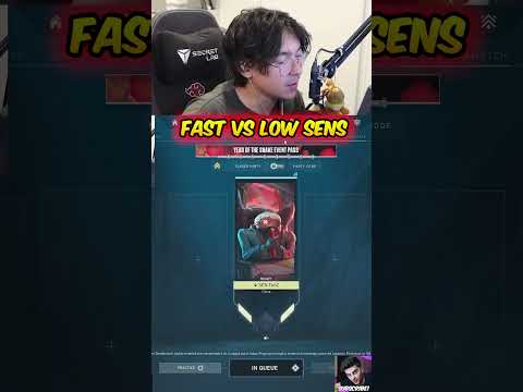 Tenz Explains Low vs Fast Sens - Valorant