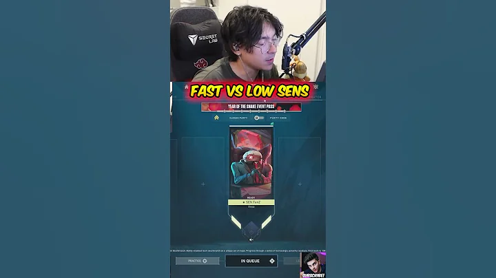 Tenz Explains Low vs Fast Sens - Valorant