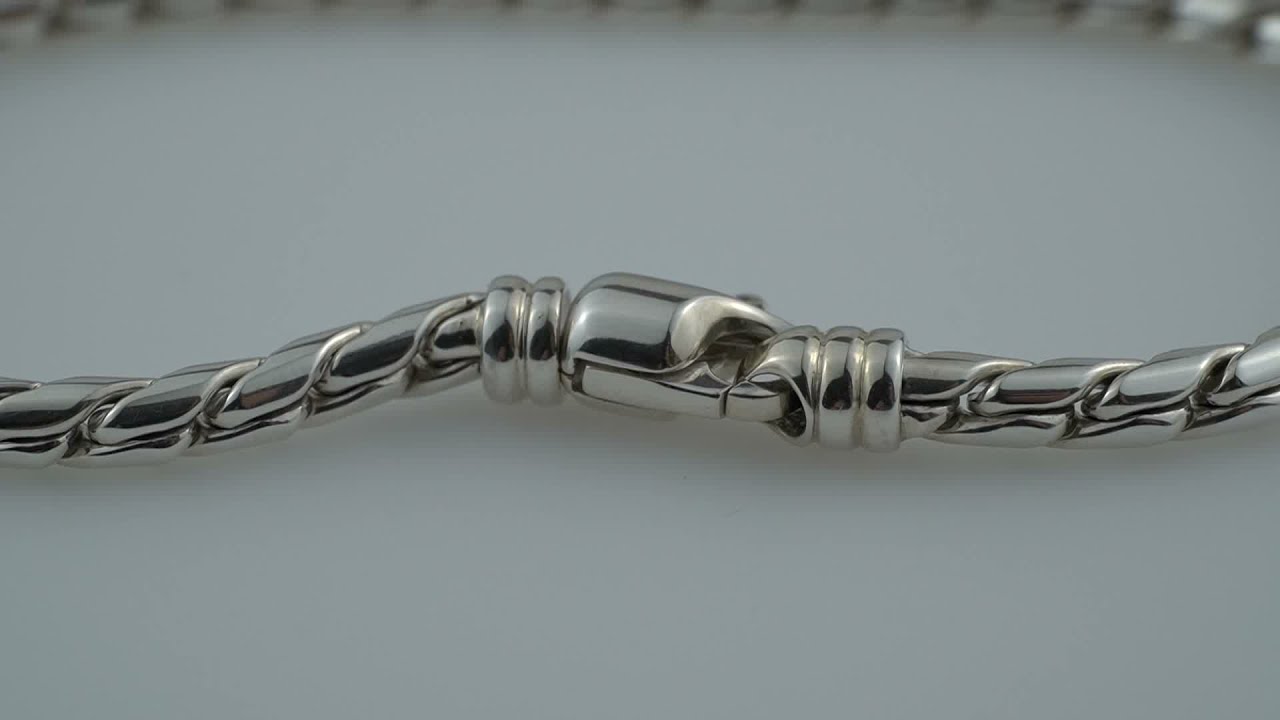 Chain Bracelet or Necklace 4mm 360 Swivel Clasp Closure