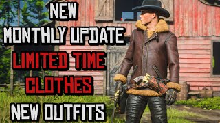Red Dead Online New Monthly Update Limited Time Clothes Outfits