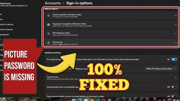 Fix Picture Password does not Show in windows 11