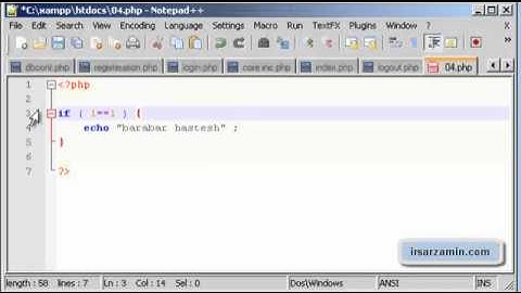 آموزش php قسمت پنجم -- جملات شرطی if , else if