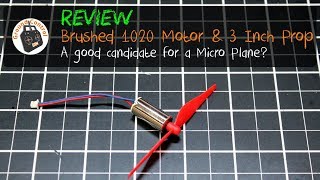 Review - Brushed 1020 Motor & 3 inch Prop - A good candidate for a Micro Plane?