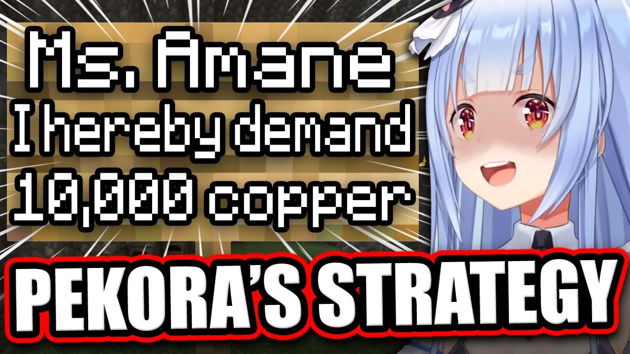 Pekora Wants 10,000 Copper To Settle PekoChama Dispute - New Holoserver Minecraft 【ENG Sub Hololive】