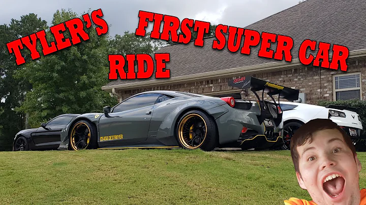 Tyler's First Super Car Ride, AND IT'S THE 458DEST...