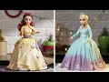 Elsa & Anna Doll Cakes | Fondant Princess Cake Tutorials | Awesome Homemade Birthday Cake Ideas