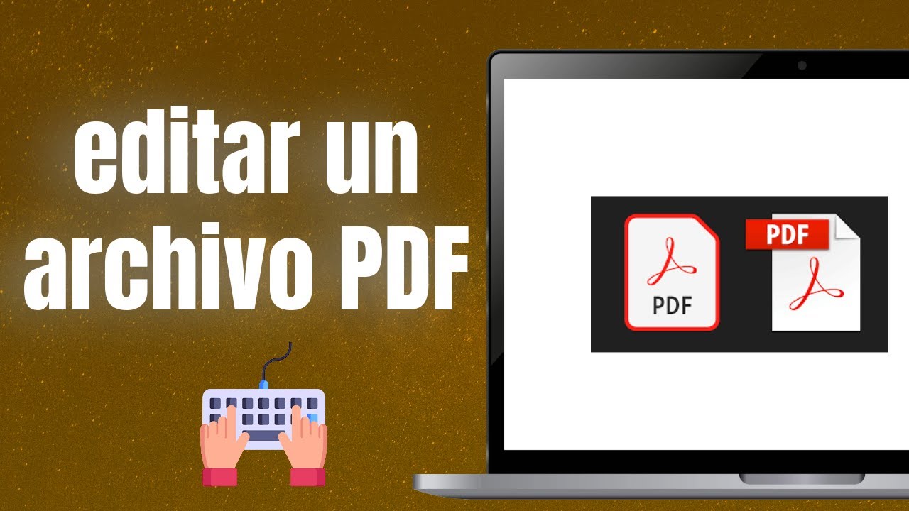 cómo editar un archivo PDF en tu laptop - YouTube