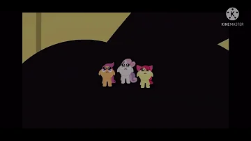 The CMC get farted and sat on by applejack