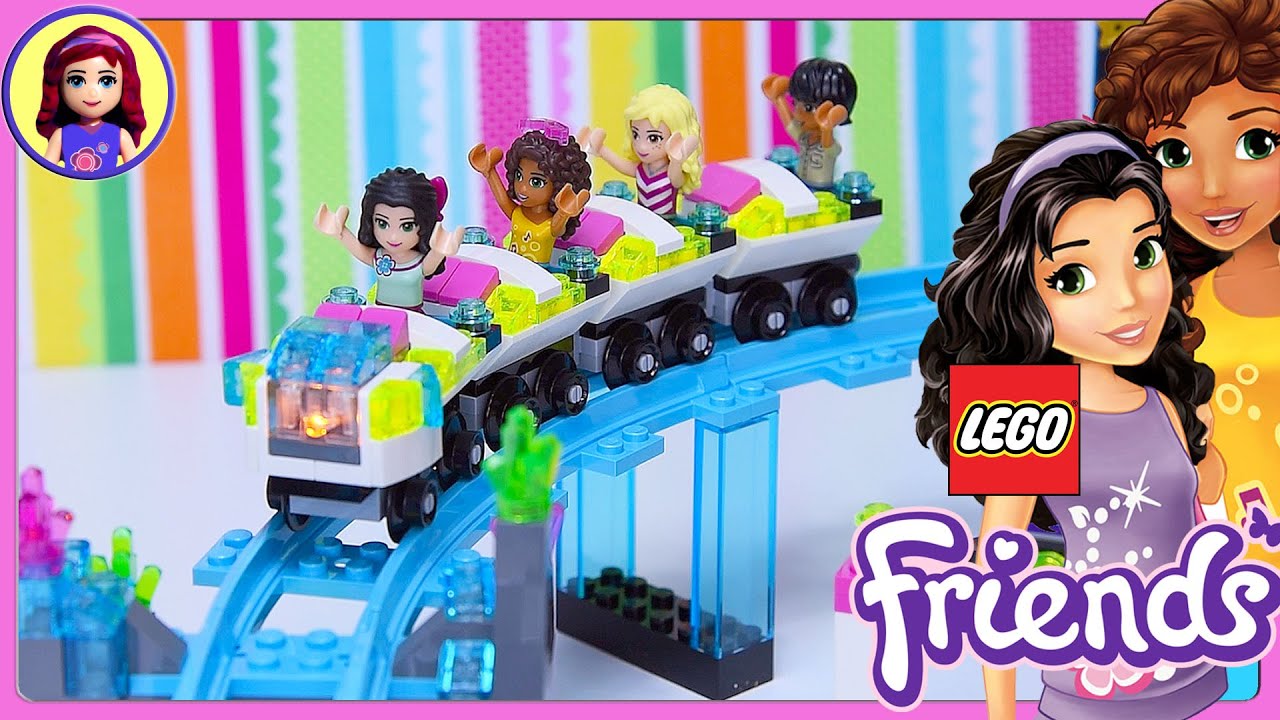 Lego Friends Amusement Park Roller Coaster Build Part 1 