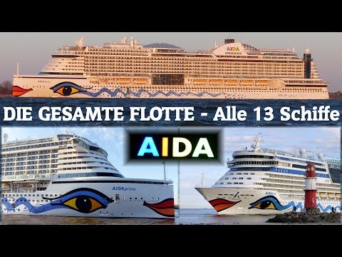 Die KOMPLETTE AIDA FLOTTE - Alle Schiffe in 1 Clip!