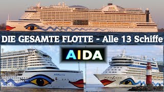 Die KOMPLETTE AIDA FLOTTE - Alle Schiffe in 1 Clip!