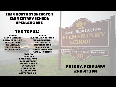 2024 North Stonington Elementary School Spelling Bee