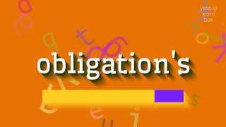 Download lagu How to sayobligation s How to sayobligation s