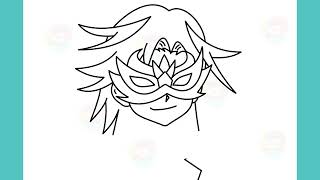 how to draw zac kaneguro from beyblade drawing