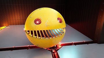 Robot Pacman, Chain Chomp, and Lava Robot Face Off in a High-Stakes Labyrinth Challenge