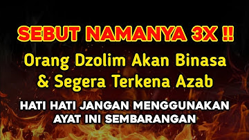 PUTAR SEKARANG JUGA❗Agar Orang Dzolim Terkena Karma & Azab Oleh Allah ~ Gus Ahmad Azfar