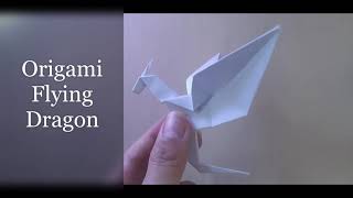 How to make an easy origami paper dragon | flying dragon | simple origami dragon | 折り紙ドラゴン | 종이 접기 |