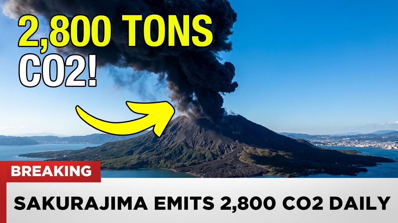 1 MINUTE AGO: Japan's Sakurajima Emits 2,800 TONS SO2 Daily - Aira Caldera Awakening