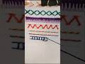 open chain stitch embroidery tutorial for beginners. #shorts