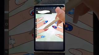 4TH of July Nail Art Design Idea❤️🤍💙