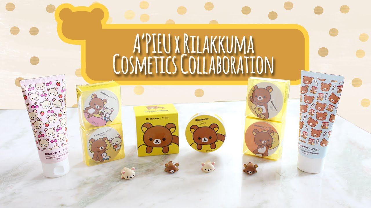 A'Pieu x Rilakkuma Collaboration Haul & Swatches! (BB Cushion, Blushes