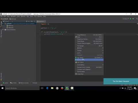 Complete Python Course - Beginner to Advance 087 The dot metacharacter
