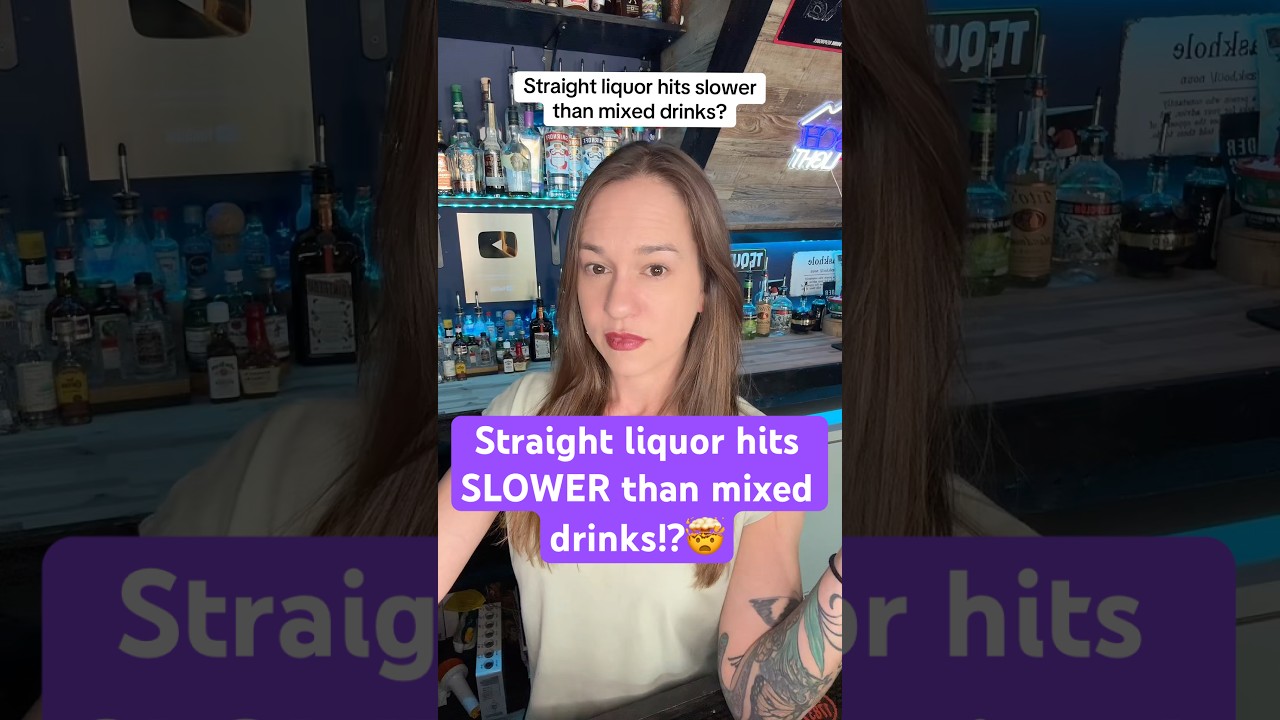 Why mixed drinks hit harder than straight liquor #bartender #themoreyouknow