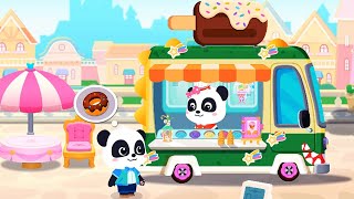 Mobile Ice Cream Shop - Making Desserts, Decorate an Ice cream Truck - Babybus Game Video screenshot 5