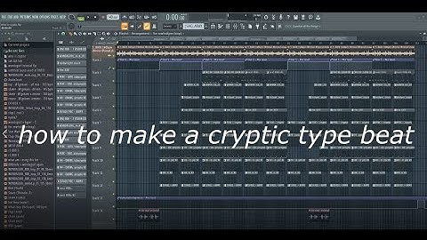 how to make a cryptic ~ wondagurl type beat (5 minute tutorial)