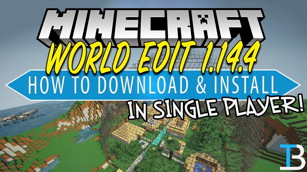 How To Download Install Worldedit In Minecraft 1 14 4 Single Player Youtube