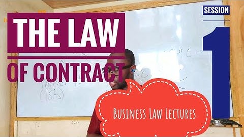 Lezingen over zakelijk recht - Contractenrecht 1 | ICAG | ACCA | Nhyira Premium
