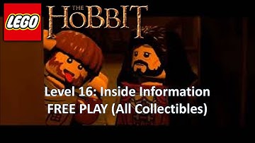 Lego the Hobbit Level 16 Inside Information FREE PLAY (All Collectibles)