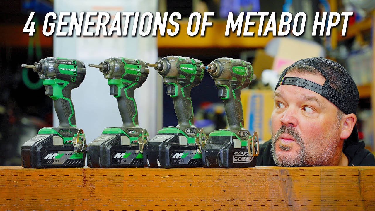 Four Generations of Metabo HPT Impact Drivers Comparison || Dr Decks