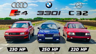 AUDI S4 vs BMW 330i vs Mercedes C32 vs Altezza Gita 3.0