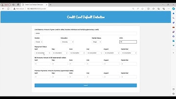 Credit Card Default Detection