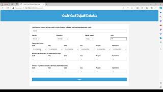 Credit Card Default Detection
