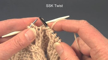 K2tog Twist & SSK Twist Decreases