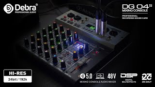 Debra Audio DG04S Sound Card Mixer - Real Shot Introduction - YouTube