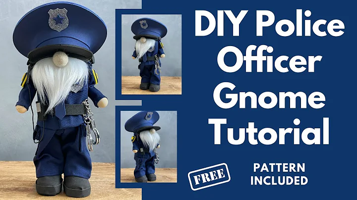 DIY Policeman Gnome Tutorial/No Sew Gnome/First Re...