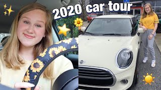 car tour + what’s in my *first* car!
